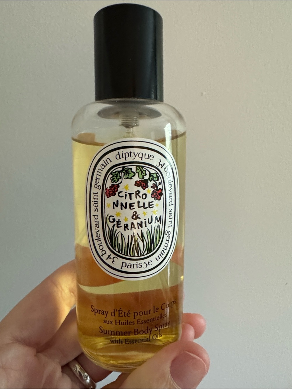diptyque Citronnelle & Geranium Summer Body spray, 3.4 oz - Picture 2 of 2